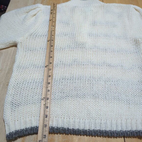 JAMIE SCOTT Vintage Women's sweater sz M long sleeve sweater knitted by hand - Picture 13 of 16